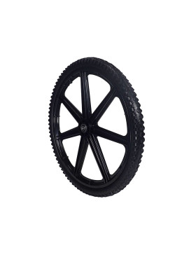 Ruota DI Rimorchio DA GIARDINO GONFIATA RINFORZATA DIAMETRO 605 MM CARICO 50 KG ASSE DI 16 MM - S5000P 24 POLLICI INDESTRUTTIBIL