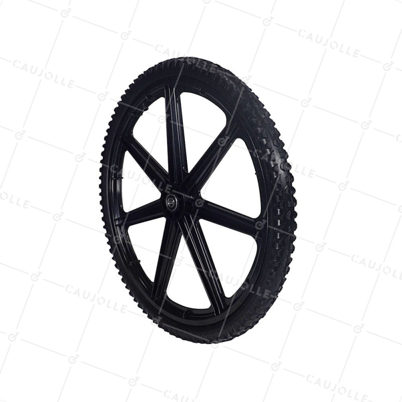 Ruota DI Rimorchio DA GIARDINO GONFIATA RINFORZATA DIAMETRO 605 MM CARICO 50 KG ASSE DI 16 MM - S5000P 24 POLLICI INDESTRUTTIBIL