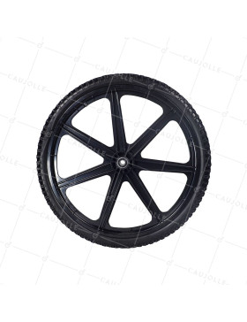 Ruota DI Rimorchio DA GIARDINO GONFIATA RINFORZATA DIAMETRO 605 MM CARICO 50 KG ASSE DI 16 MM - S5000P 24 POLLICI INDESTRUTTIBIL