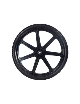 Ruota DI Rimorchio DA GIARDINO GONFIATA RINFORZATA DIAMETRO 605 MM CARICO 50 KG ASSE DI 16 MM - S5000P 24 POLLICI INDESTRUTTIBIL