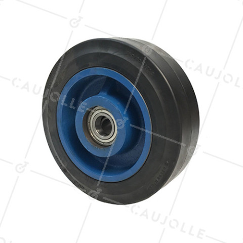 Ruota IN FONTE Fasciatura SOFFICE DIAMETRO 250 MM CARICO 600 KG ASSE 30MM - S2750F 250 CONTINENTAL • Caujolle