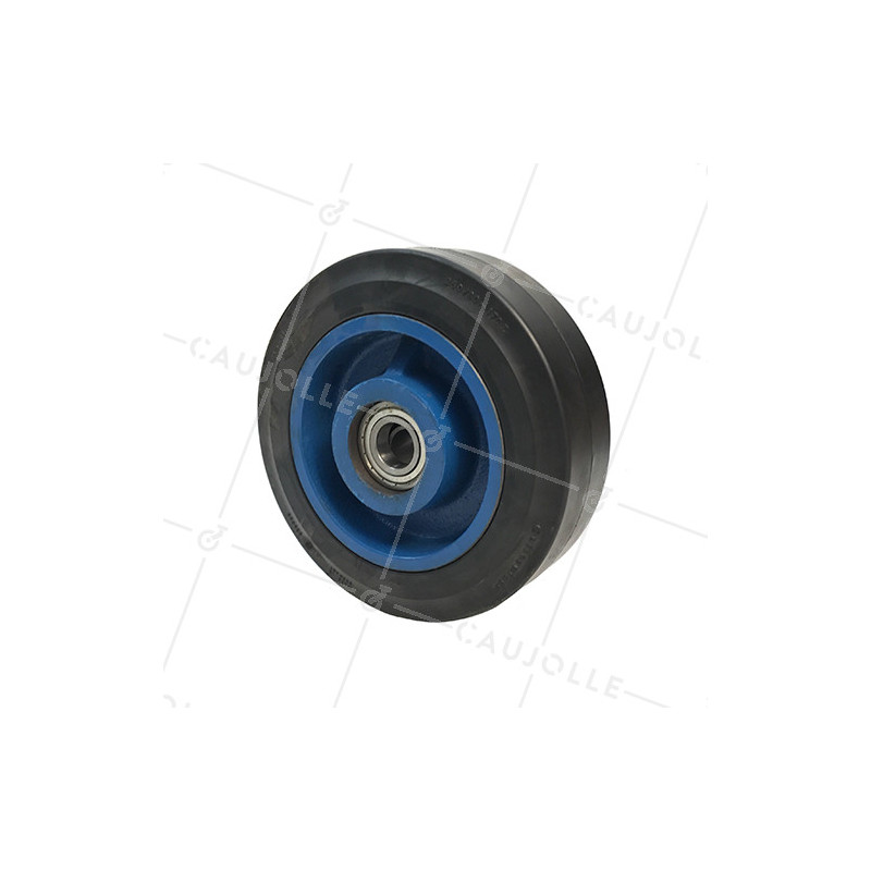 Ruota IN FONTE Fasciatura SOFFICE DIAMETRO 250 MM CARICO 600 KG ASSE 30MM - S2750F 250 CONTINENTAL