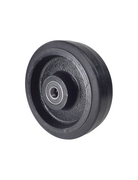 Ruota IN GHISA Fasciatura FLESSIBILE DIAMETRO 250 MM CARICO 600 KG ASSE 30 MM - S2750F250