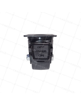 Ruota PIVOTANTE EXTRA BASSA IN NYLON FIBRATO AD ALTA CAPACITÀ DIAMETRO 75 MM CAPACITÀ 600 KG - NERO SURB 75PAF