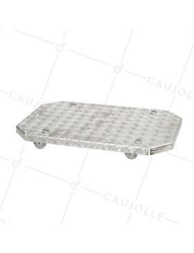 PORTE POTS A Ruote XXL 60X40X7CM CARICO 120 KG - JARDI GROOVE 60 • Caujolle