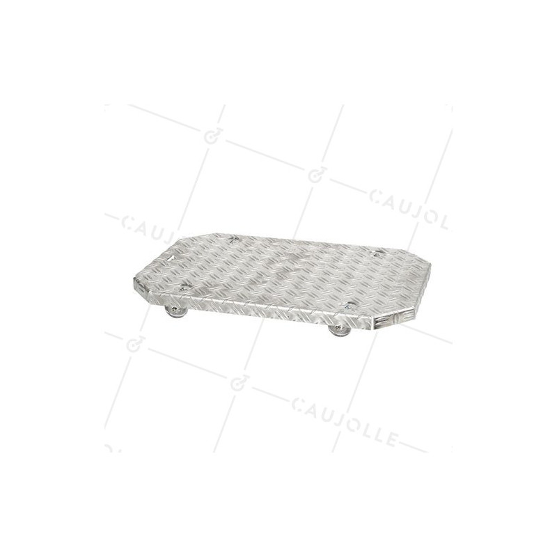 PORTE POTS A Ruote XXL 60X40X7CM CARICO 120 KG - JARDI GROOVE 60