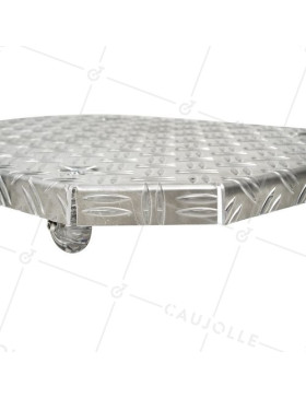 PORTE POTS A Ruote XXL 60X40X7CM CARICO 120 KG - JARDI GROOVE 60