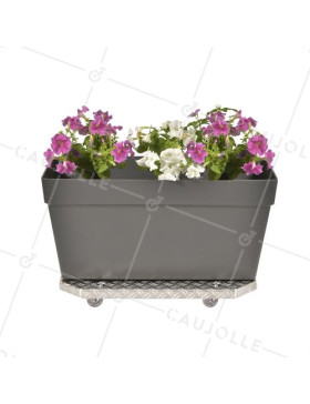PORTE POTS A Ruote XXL 60X40X7CM CARICO 120 KG - JARDI GROOVE 60