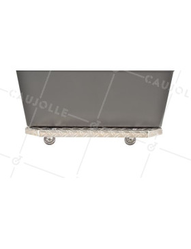 PORTE POTS A Ruote XXL 60X40X7CM CARICO 120 KG - JARDI GROOVE 60