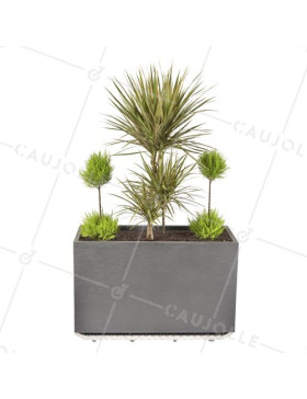 PORTE POTS A Ruote XXL 100CM X 40CM X 7CM CARICO 200 KG - JARDI GROOVE 100