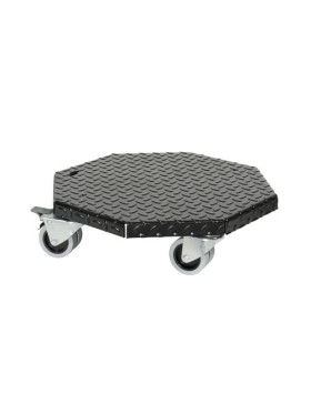 PLATTO ACCIAIO ULTRA ROBUSTO PER VASI ROTONDI DI 45 CM DI DIAMETRO CARICO 300 KG - BLACK OCTO 45