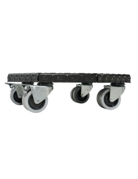 PLATTO ACCIAIO ULTRA ROBUSTO PER VASI ROTONDI DI 45 CM DI DIAMETRO CARICO 300 KG - BLACK OCTO 45