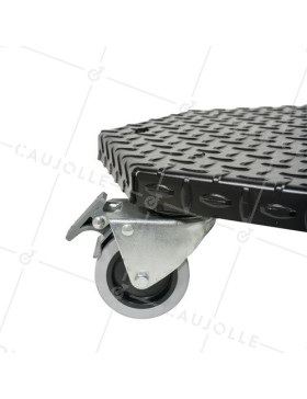 PLATTO ACCIAIO ULTRA ROBUSTO PER VASI ROTONDI DI 45 CM DI DIAMETRO CARICO 300 KG - BLACK OCTO 45
