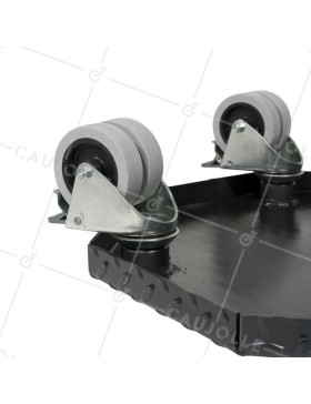 PLATTO ACCIAIO ULTRA ROBUSTO PER VASI ROTONDI DI 45 CM DI DIAMETRO CARICO 300 KG - BLACK OCTO 45