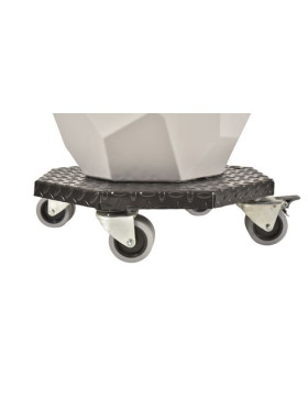 PLATTO ACCIAIO ULTRA ROBUSTO PER VASI ROTONDI DI 45 CM DI DIAMETRO CARICO 300 KG - BLACK OCTO 45