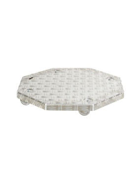 PORTE POTS DI FIORI A Ruote PER POTS DIAMETRO 45 CM MAX CARICO 120 KG - CRYSTAL OCTO 45