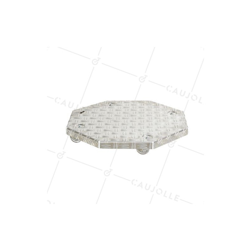 PORTE POTS DI FIORI A Ruote PER POTS DIAMETRO 45 CM MAX CARICO 120 KG - CRYSTAL OCTO 45