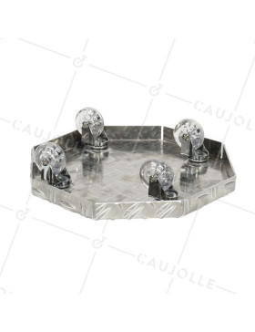 PORTE POTS DI FIORI A Ruote PER POTS DIAMETRO 45 CM MAX CARICO 120 KG - CRYSTAL OCTO 45