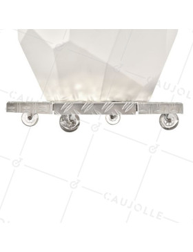 PORTE POTS DI FIORI A Ruote PER POTS DIAMETRO 45 CM MAX CARICO 120 KG - CRYSTAL OCTO 45