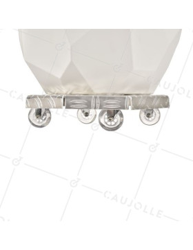 PORTE POTS DI FIORI A Ruote PER VASI DIAMETRO 30 CM MAX CARICO 120 KG - CRYSTAL OCTO 30