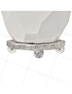 PORTE POTS DI FIORI A Ruote PER VASI DIAMETRO 30 CM MAX CARICO 120 KG - CRYSTAL OCTO 30