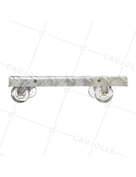 PIATTO IN ALLUMINIO PORTA VASI DI FIORI DESIGN 30 CM X 30 CM CARICO 90 KG - CRYSTAL SQUARE 30