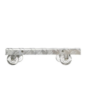 PIATTO IN ALLUMINIO PORTA VASI DI FIORI DESIGN 30 CM X 30 CM CARICO 90 KG - CRYSTAL SQUARE 30