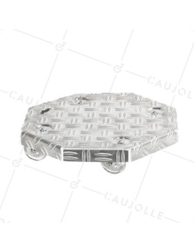 PORTA VASI FIORI A Ruote PER VASI DIAMETRO 30 CM MAX CARICO 90 KG - CRYSTAL OCTO 30 • Caujolle