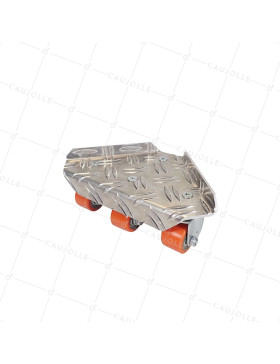 COIN DI MANUTENZIONE PER ARMADIO EXTRA PESANTE CARICO 300 KG - COIN ALU Ruote PU • Caujolle