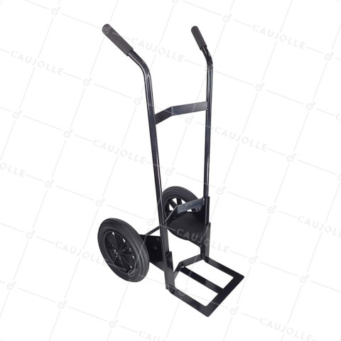 Carrello a mano ULTRA RINFORZATO MULTI-ATTIVITÀ CON Ruote INDESTRUCTIBILI IN GOMMA DIAMETRO 360MM CARICO 250KG - Carrello a mano XXL S605DP 360 R20/74 • Caujolle