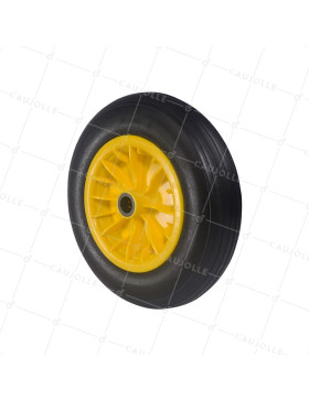 Ruota di carriola INCREVABILE FORMATO PICCOLO DIAMETRO 370 MM CARICO 150 KG - S6000P 3.50/8 RR25 • Caujolle