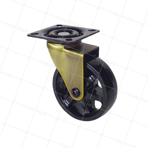 Ruota DESIGN ORO Ruota NYLON DIAMETRO 75 MM CARICO 45KG - GOLDNYLON 75 P • Caujolle