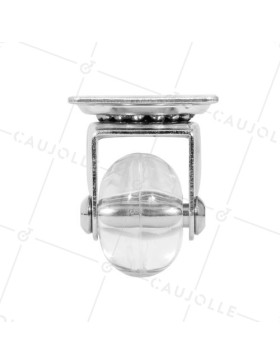 Ruota PIVOTANTE TRASPARENTE DESIGN DIAMETRO 35 MM CARICO 25 KG - S140TR 35P