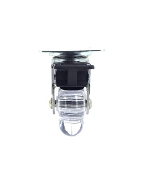 Ruota PIVOTANTE A FRENO TRASPARENTE DESIGN DIAMETRO 35 MM CARICO 25 KG - S140TR 35PAF