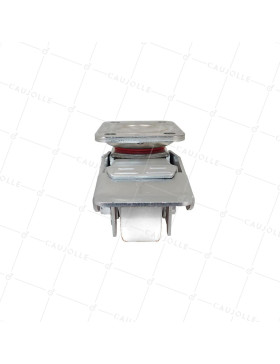 Ruota INOX A PIEDE ANTI-VIBRAZIONI ANTICORROSIONE CARICO 350 KG DIAMETRO 75 MM - SERIE ELEVATOR INDUS INOX NYLON 75