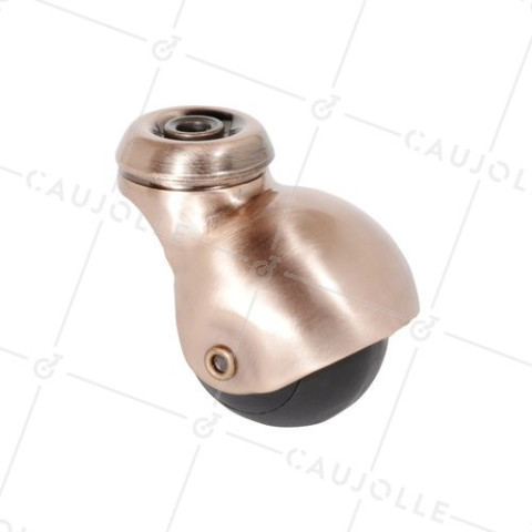 Ruota D'ARREDAMENTO BOCCOLA GIREVOLE A OCCHIO IN GOMMA DIAMETRO 50 MM CARICO 30 KG - COPPERBALL 50O • Caujolle