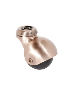 Ruota D'ARREDAMENTO BOCCOLA GIREVOLE A OCCHIO IN GOMMA DIAMETRO 50 MM CARICO 30 KG - COPPERBALL 50O