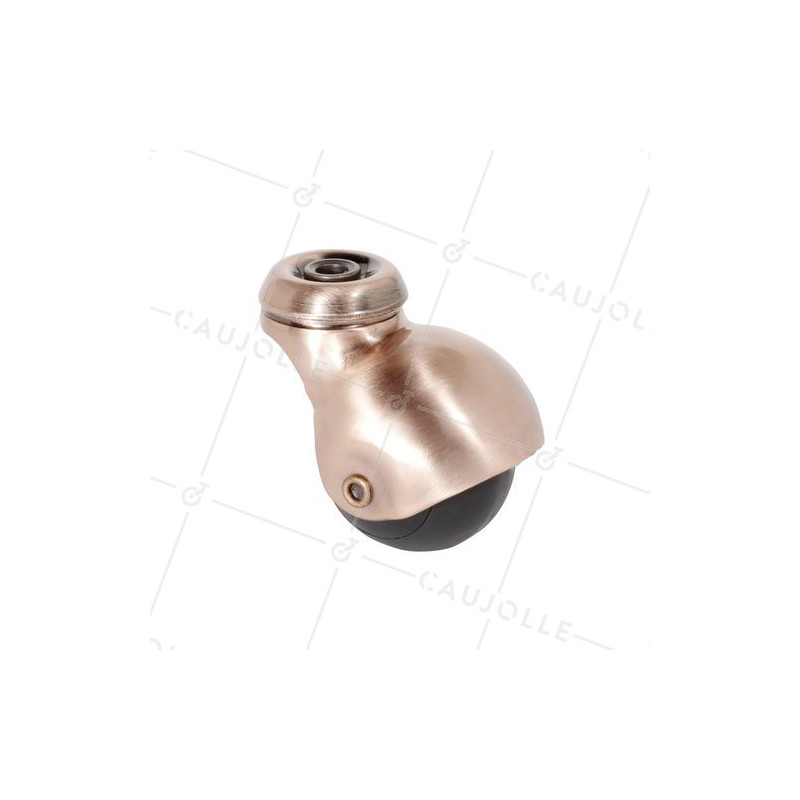 Ruota D'ARREDAMENTO BOCCOLA GIREVOLE A OCCHIO IN GOMMA DIAMETRO 50 MM CARICO 30 KG - COPPERBALL 50O