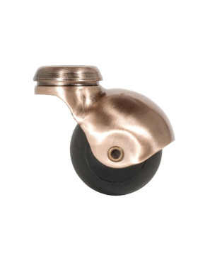 Ruota D'ARREDAMENTO BOCCOLA GIREVOLE A OCCHIO IN GOMMA DIAMETRO 50 MM CARICO 30 KG - COPPERBALL 50O