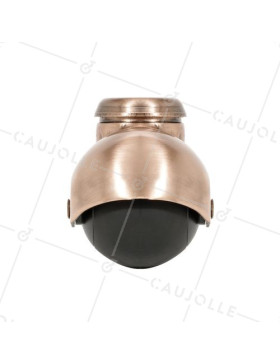Ruota D'ARREDAMENTO BOCCOLA GIREVOLE A OCCHIO IN GOMMA DIAMETRO 50 MM CARICO 30 KG - COPPERBALL 50O