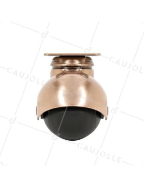 Ruota D'ARREDO SPHERE PIVOTANTE A Piastra RAME DIAMETRO 50 MM CARICO 30 KG - COPPERBALL 50P