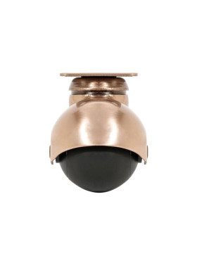Ruota D'ARREDO SPHERE PIVOTANTE A Piastra RAME DIAMETRO 50 MM CARICO 30 KG - COPPERBALL 50P