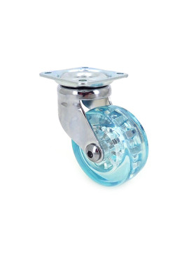Ruota DESIGN TRASPARENTE BLU DIAMETRO 50 MM CARICO 35 KG - CRYSTALB50P