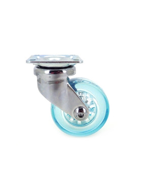 Ruota DESIGN TRASPARENTE BLU DIAMETRO 50 MM CARICO 35 KG - CRYSTALB50P