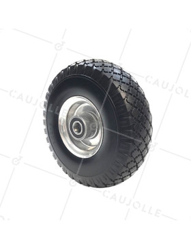 Ruota DI Carrello a mano FORTE CARICO INDESTRUTTIBILE TUTTO TERRE DIAMETRO 260 MM ASSE 25 MM - S4000T B25 • Caujolle