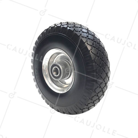Ruota DI Carrello a mano FORTE CARICO INDESTRUTTIBILE TUTTO TERRE DIAMETRO 260 MM ASSE 25 MM - S4000T B25 • Caujolle