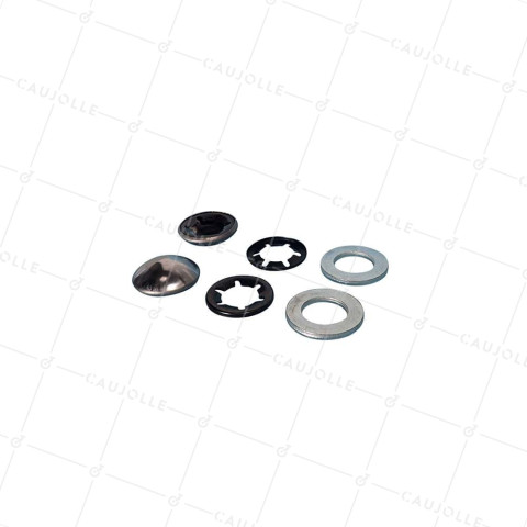 KIT FISSAGGIO Ruote ASSE 16 MM • Caujolle