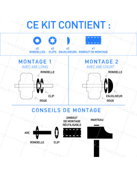 KIT DI FISSAGGIO PER ASSE DI 20 MM