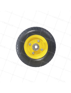 Ruota DI COMPRESSORE INCREPPIABILE DIAMETRO 217 MM CARICO 100 KG - 2.50x4 INCREPPIABILE A16