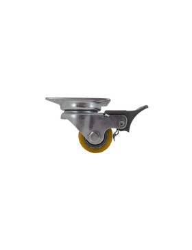 Ruota MINI EXTRA-BASSA A FRENO FORTE CARICO DIAMETRO 35 MM ALTEZZA 53 MM CARICO 100 KG - EXTRA SURB 35 PAF